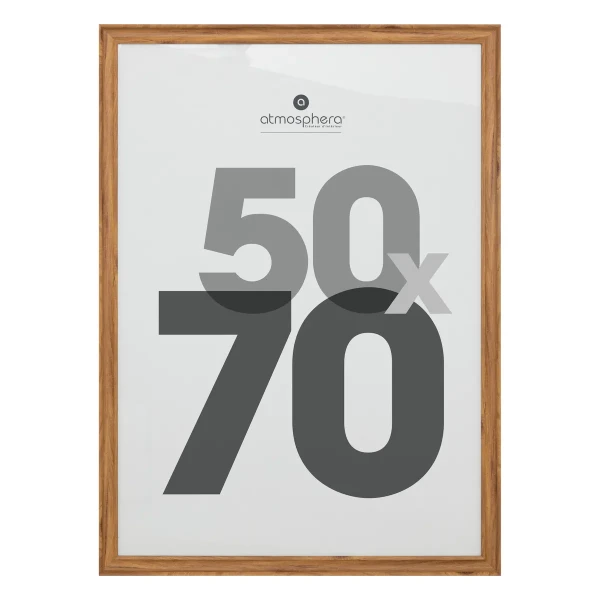 Ramka na ścianę Mae 50x70, brązowa - Atmosphera