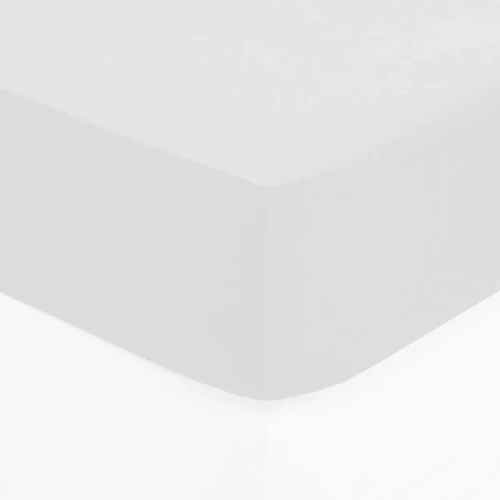 Prześcieradło bawełniane z gumką 160x200, Oeko-Tex, białe - Atmosphera