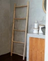 Drabina dekoracyjna Tulum 165 z drewna tekowego - Bazar Bizar