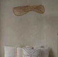 Abażur rattanowy do lampy wiszącej Chapeau, naturalny - Bazar Bizar