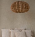 Duży abażur do lampy wiszącej rattanowy Cerise BAZAR BIZAR