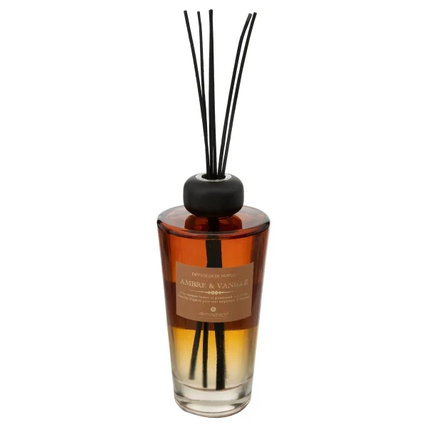 Patyczki zapachowe Alma Perfume Diffuser 500ml, wanilia i bursztyn - Atmosphera