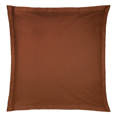 Bawełniana poszewka na poduszkę 63x63, Oeko-Tex, terrakota - Atmosphera