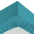 Prześcieradło bawełniane z gumką 160x200, Oeko-Tex, niebieskie - Atmosphera