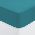 Prześcieradło bawełniane z gumką 160x200, Oeko-Tex, niebieskie - Atmosphera