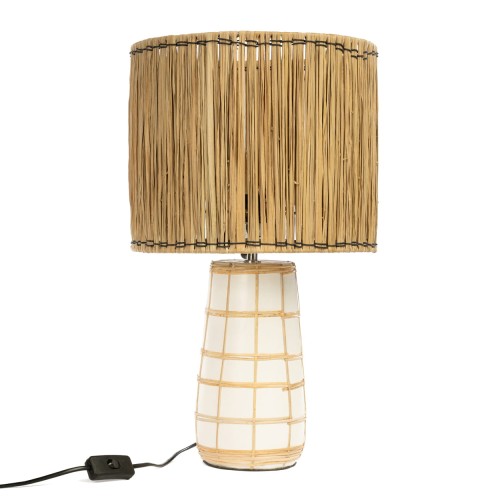 Lampa stołowa Skiathos Natural White - Bazar Bizar