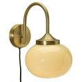 Szklany kinkiet Elsy Brass - PR Home