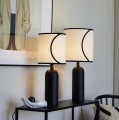 Lampa stołowa z abażurem z bawełny organicznej 59 - PR Home