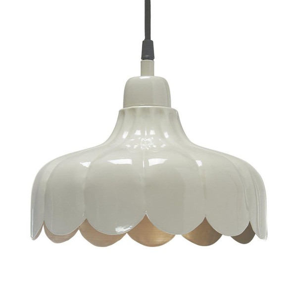Lampa metalowa wisząca Wells Ø24, beżowa - PR Home