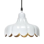 Lampa metalowa wisząca Wells Ø24, biała - PR Home