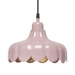 Lampa metalowa wisząca Wells Ø24, różowa - PR Home