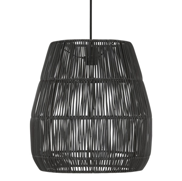 Klosz do lampy wiszącej z poliratanu Saigon Black Ø38 - PR Home