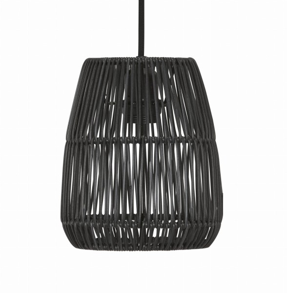 Klosz do lampy wiszącej z poliratanu Saigon Black Ø18 - PR Home