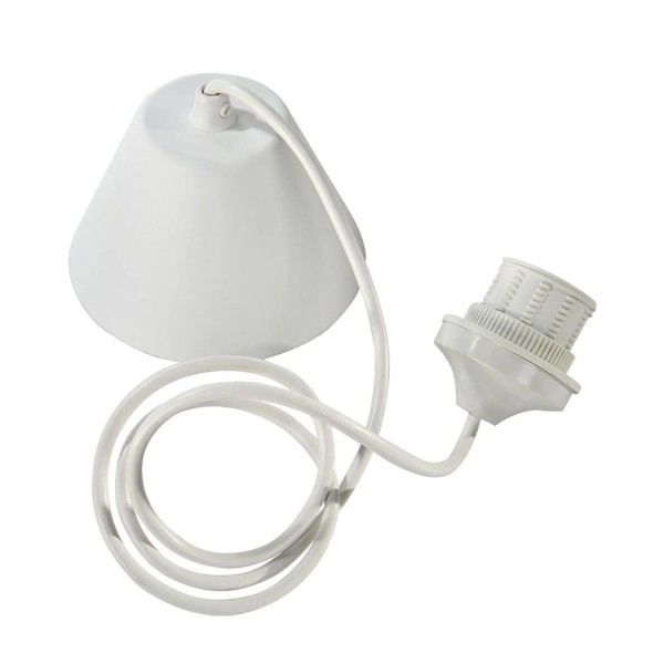 Kabel do lampy wiszącej z oprawką E27, 1.2m biały - PR Home
