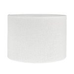 Abażur do lampy stojącej, lniany Sara Jute Ø25, biały - PR Home