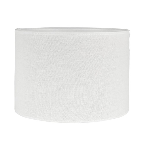Abażur do lampy stojącej, lniany Sara Jute Ø25, biały - PR Home