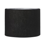 Abażur czarny do lampy stojącej Sara Classic Ø25, bawełniany - PR Home
