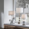 Abażur biały do lampy stojącej Sara Classic Ø35, bawełniany - PR Home
