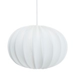 Abażur do lampy wiszącej Hilma Jersey Ø50, biały - PR Home