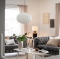Abażur do lampy wiszącej Hilma Jersey Ø60, biały - PR Home