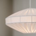 Lampa wisząca abażurowa Edith Ø38, biała - PR Home