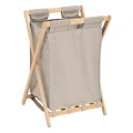 Składany kosz na pranie stojący Tidy Box 50L, szary - 5five