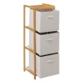 Regał łazienkowy z koszami, bambusowy Tidy Box 3 - 5five