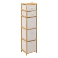 Regał łazienkowy z koszami, bambusowy Tidy Box 5 - 5five