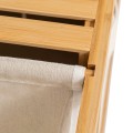 Regał łazienkowy z koszem na pranie i organizerami, bambusowy Tidy Box - 5five