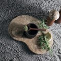 Marmurowa taca o organicznym kształcie Suji Sand - Muubs