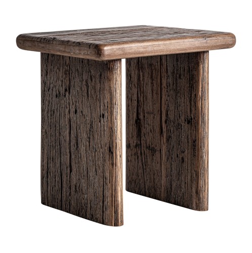 Drewniany stolik kawowy, w stylu wabi sabi Toigne - Vical
