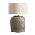 Duża lampa stołowa z terakoty z efektem postarzania Sigrid - Vical