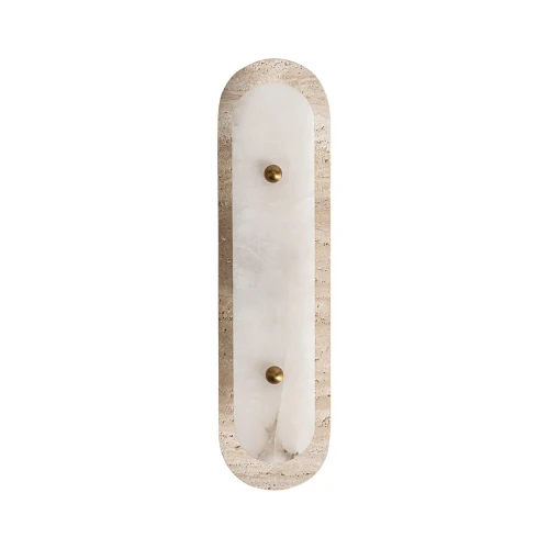 Designerski kinkiet z trawertynu Tetbury 50 - Vical