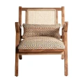 Boho fotel z plecionką wiedeńską Hickory Mix - Vical