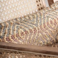 Boho fotel z plecionką wiedeńską Hickory Mix - Vical