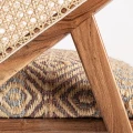 Boho fotel z plecionką wiedeńską Hickory Mix - Vical