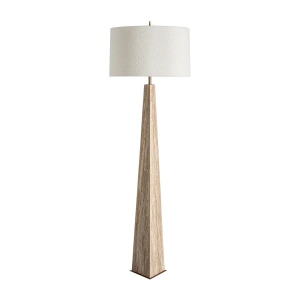 Lampa podłogowa designerska z trawertynu Tetbury - Vical