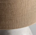 Lampa stołowa z terakoty i juty, 73cm - Vical