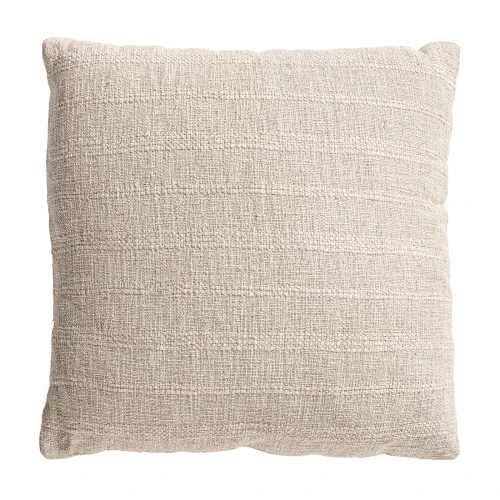 Poduszka dekoracyjna z teksturą z lnem Angeus 50x50, off-white - Vical