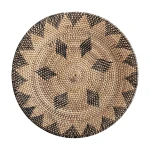 Dekoracyjny talerz ścienny z rattanu Boho Brown 50 - Vical