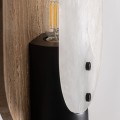 Designerska lampa stołowa z trawertynu Tetbury - Vical