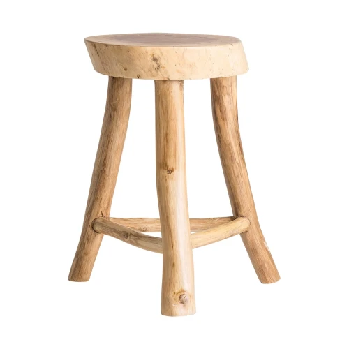 Taboret drewniany z suar Clues - Vical