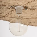Płaska lampa wisząca rattanowa Uxmal 80 - Vical