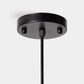 Lampa wisząca japandi Kiri, z bambusa i lnu - Vical