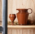 Ceramiczne kieliszki w linie Capparis terakota, 2 szt - Nordal