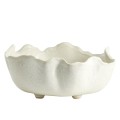 Ceramiczna miska na nóżkach o organicznym kształcie Kauai Ø35, biała - Nordal