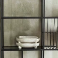 Półmisek ceramiczny na nóżkach Pemba 23x13, biały - Nordal