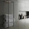 Wieszak łazienkowy na ręczniki Bathroom, dąb naturalny - EKTA Living