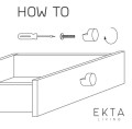 Gałki do szafek i szuflad Wood Knot Ø2.8, dąb naturalny, 2 szt - EKTA Living