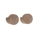 Gałki do szafek i szuflad Wood Knot Ø3.5, dąb naturalny, 2 szt - EKTA Living